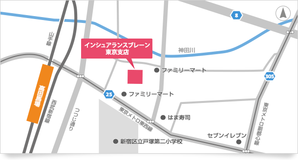 東京支店アクセスマップ